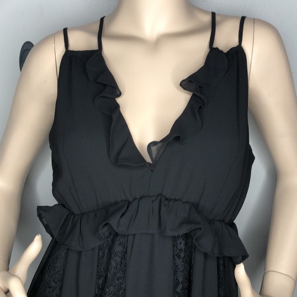 Black Lacey Maxi Dress - Picture 9 of 13